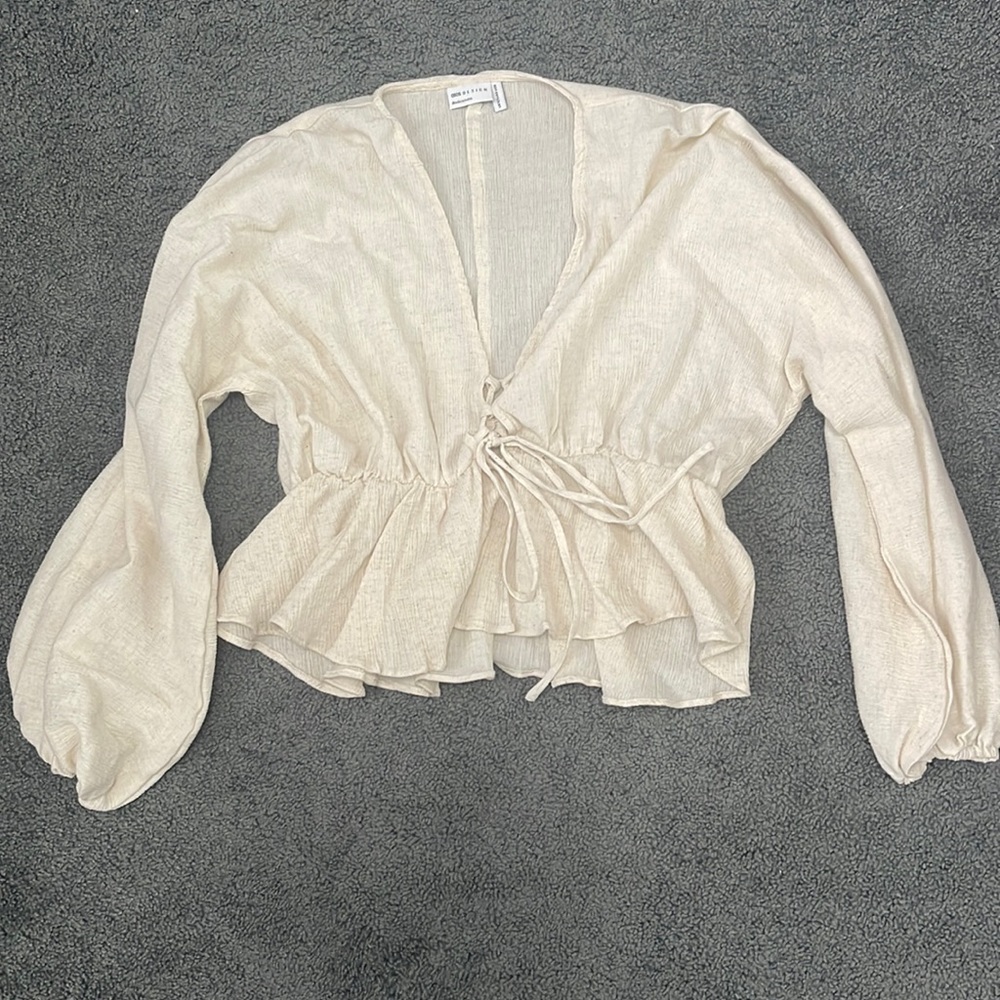 Cream blouse